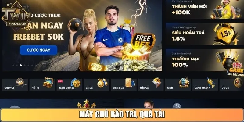 Máy chủ bảo trì, quá tải